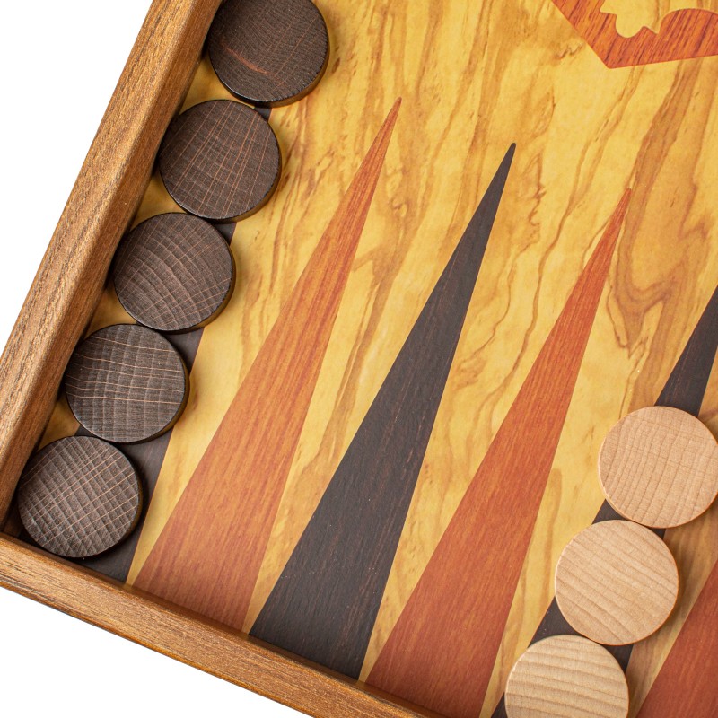 Τάβλι - Σκάκι με εκτύπωση - Ελιά