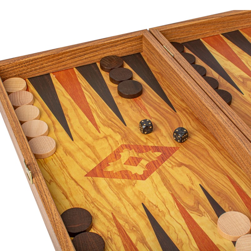 Τάβλι - Σκάκι με εκτύπωση - Ελιά