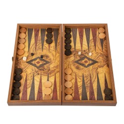 Τάβλι με εκτύπωση - Ελιά ρίζα