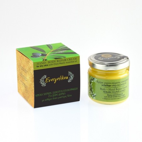 ΚΡΕΜΑ ΣΩΜΑΤΟΣ-ΧΕΡΙΩΝ ΕΠΑΝΟΡΘΩΣΗ ΓΙΑ ΞΗΡΟ ΔΕΡΜΑ ΜΕ ΑΙΘΕΡΙΟ ΕΛΑΙΟ ΜΑΣΤΙΧΑΣ ΧΙΟΥ 100ml