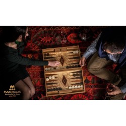 Τάβλι βαλίτσα χειροποίητο καπλαμάς - Ρίζα ελιάς