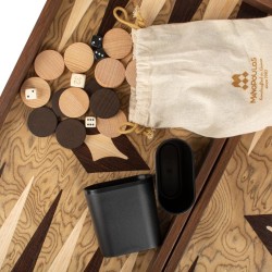 Tάβλι παραδοσιακό, χειροποίητο, καπλαμάς - Ρίζα καρυδιάς